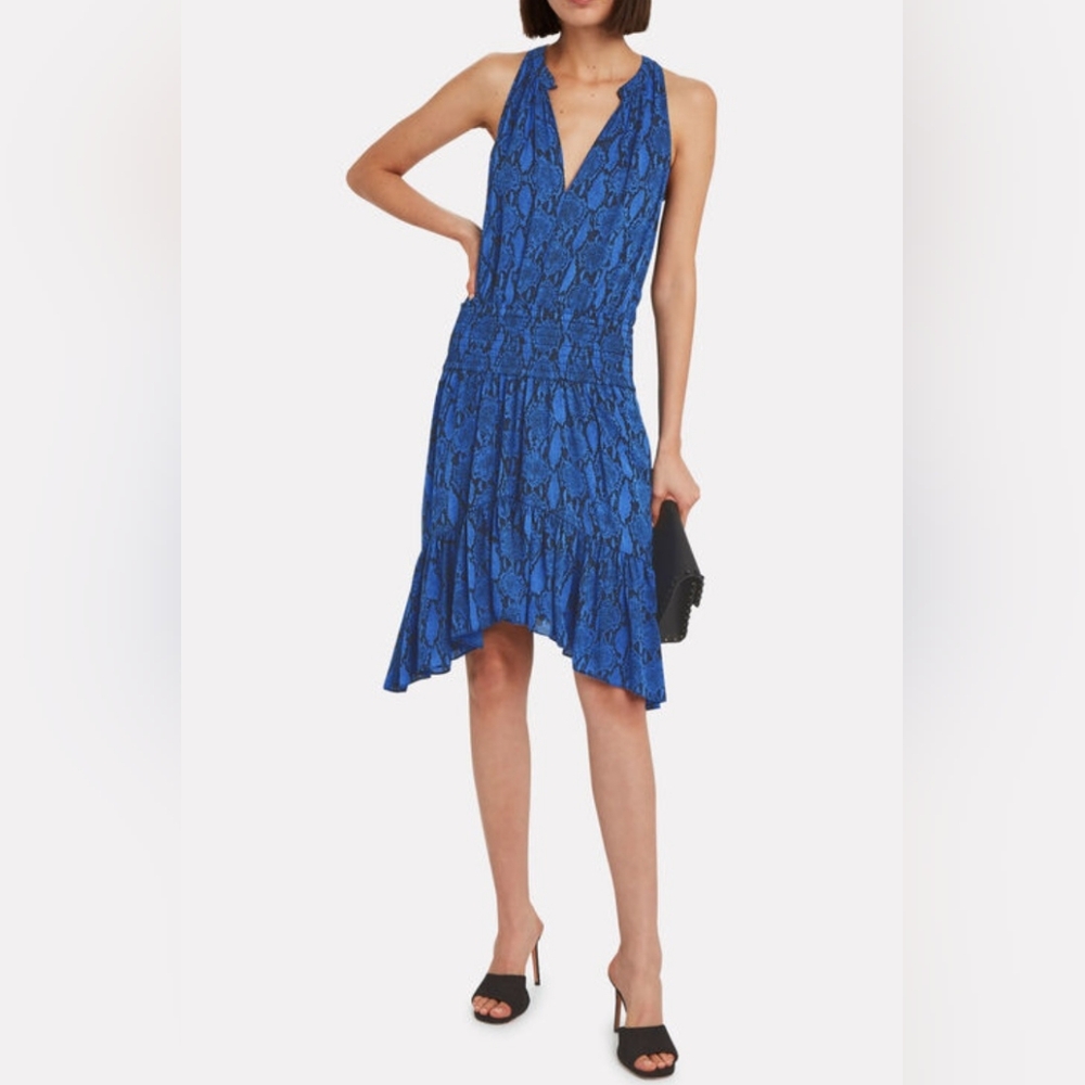 A.L.C. Riviera Snakeprint Silk Dress Size 4